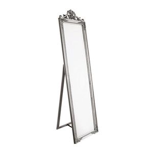 Oglinda de podea Miro, Bizzotto, 45 x 180 cm, lemn de molid, argintiu imagine