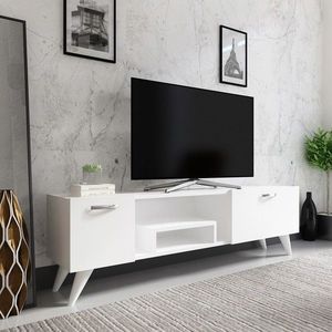 Comoda TV, Coraline, Irma, 150x41.6x29.6 cm, Alb imagine