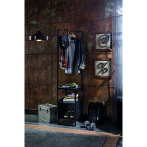 Cuier de perete, Çilek, Dark Metal Bookcase Without Door, Multicolor imagine