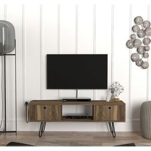 Comoda TV, Furny Home, Moda, 120x43.1x29.5 cm, Maro imagine