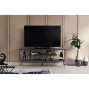 Comoda TV, Kalune Design, Eze, 120x44.5x30 cm, Antracit imagine