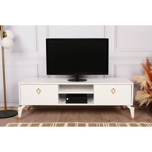 Comoda TV, Kalune Design, Posh, 143x47x40 cm, Alb imagine