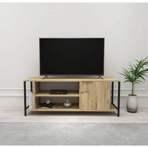 Comoda TV, Kalune Design, Bond, 120x54x30 cm, Pâslă / Negru imagine