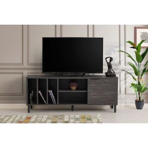 Comoda TV, Kalune Design, Kaysersberg, 140x55x40 cm, Maro inchis imagine