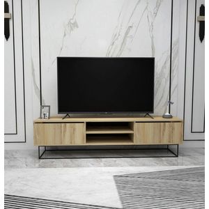 Comoda TV, Kalune Design, Escape 180, 180x50x40 cm, Pâslă / Negru imagine
