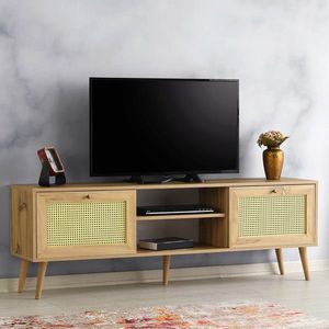 Comoda TV, Kalune Design, Letoon 180, 180x60x40 cm, Stejar imagine