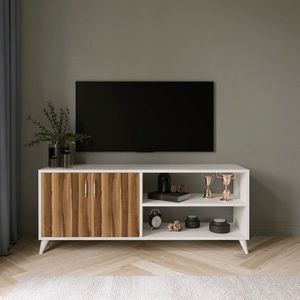 Comoda TV, Lacivert, Tasarım, 150x70x40 cm, Alb imagine