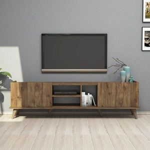 Comoda TV, Mezza, Elegante 1310, 180x52x34 cm, Maro imagine
