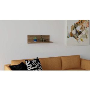 Raft de perete, Puqa Design, Fane, 60x19.6x21.6 cm, PAL, Maro imagine