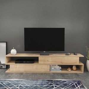 Comoda TV, Retricy, Cortez, 160x35.3x38.6 cm, PAL, Stejar imagine