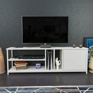 Comoda TV, Retricy, Oneida, 140x35.3x50.8 cm, PAL, Alb imagine