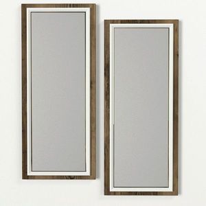 Oglinda decorativa, Tera Home, Sansa, 29.5x70x1.8 cm, PAL, Maro imagine