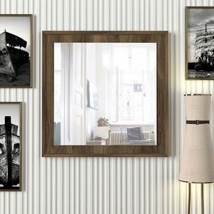 Oglinda decorativa, Tera Home, Oscar, 61.2x61.2 cm, PAL, Maro imagine