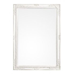 Oglinda decorativa, Miro, Bizzotto, 72x102 cm, lemn de paulownia, alb imagine