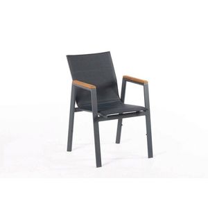 Scaun de gradina, Divona, Poseidon Chair , 61x85x65 cm, Antracit imagine
