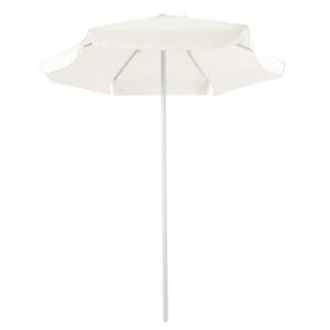 Umbrela pentru gradina/terasa Mongo, Pakoworld, 200x200x235 cm, Otel/textil, ecru imagine