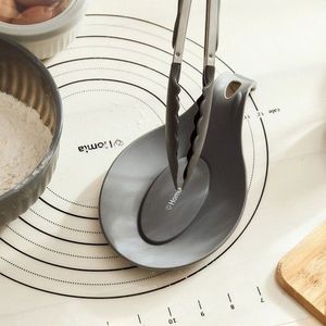 Suport pentru lingura Easy Cook, Homla, 23x12 cm, silicon, gri imagine