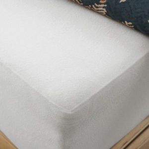 Cearceaf de pat cu elastic Claire, Homla, 90x200 cm, bumbac, alb imagine