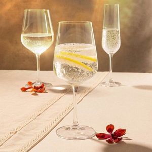 Set 4 pahare pentru vin Brilliant, Homla, 360 ml, sticla, transparent imagine