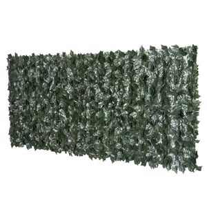 Gard viu artificial Outsunny, anti-UV, 240x100cm, verde inchis | Aosom RO imagine