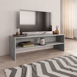 vidaXL Comodă TV, gri beton, 120 x 40 x 40 cm, lemn prelucrat imagine