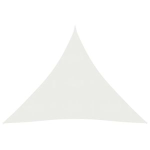 vidaXL Pânză parasolar, alb, 6x6x6 m, HDPE, 160 g/m² imagine