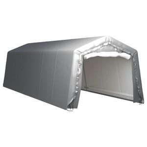 vidaXL Cort de depozitare, gri, 300x900 cm, oțel imagine