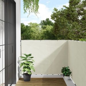 vidaXL Paravan de grădină, alb, 300x120 cm, PVC imagine