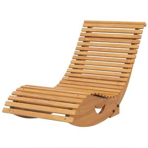 Outsunny scaun balansoar de gradina cu sezut din lemn si spatar imagine