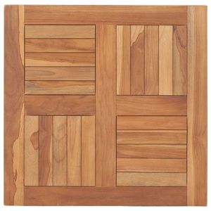 vidaXL Blat de masă, 60 x 60 x 2, 5 cm, lemn masiv de tec imagine