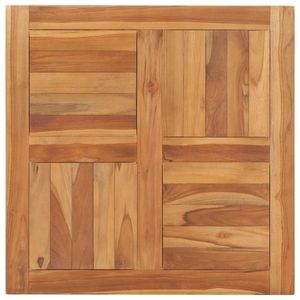 vidaXL Blat de masă, 70 x 70 x 2, 5 cm, lemn masiv de tec imagine