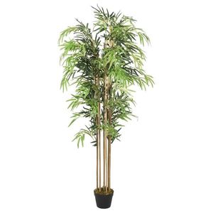 vidaXL Arbore din bambus artificial 1095 de frunze 150 cm verde imagine
