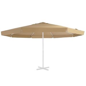 vidaXL Pânză de schimb umbrelă de soare de exterior gri taupe 500 cm imagine