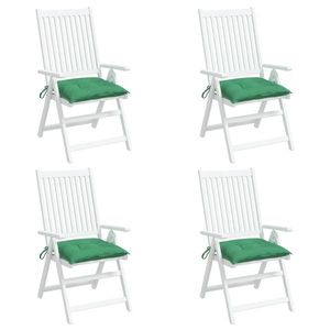 vidaXL Perne de scaun, 4 buc., verde, 50x50x7 cm, textil oxford imagine