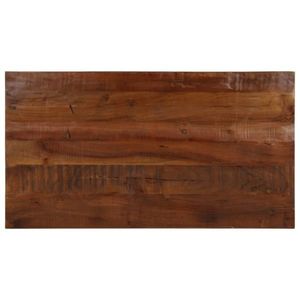 vidaXL Blat de masă, 100x70x2, 5cm, dreptunghiular, lemn masiv reciclat imagine
