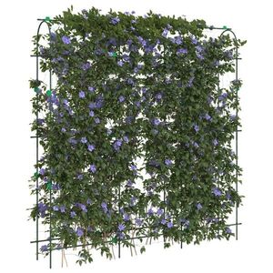 vidaXL Spalier grădină plante cățărătoare cadru U 181x31x182, 5 cm oțel imagine