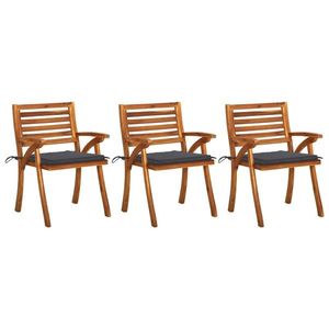 vidaXL Perne pentru scaun de grădină, 2 buc., antracit, 50 x 50 x 3 cm imagine