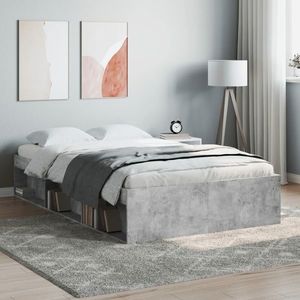 vidaXL Cadru de pat, gri beton, 120x200 cm imagine