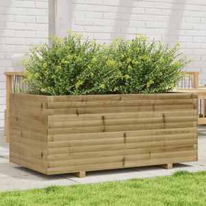 vidaXL Jardinieră de grădină, 110x60x49, 5 cm, lemn de pin impregnat imagine