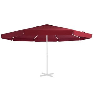 vidaXL Pânză de schimb umbrelă de soare de exterior, roșu bordo 500 cm imagine