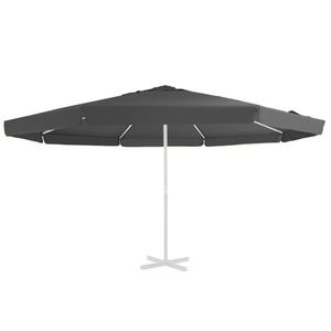 vidaXL Pânză de schimb umbrelă de soare de exterior, antracit, 500 cm imagine