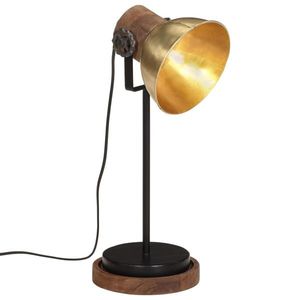 vidaXL Lampă de birou 25 W, alamă antichizată, 17x17x50 cm, E27 imagine