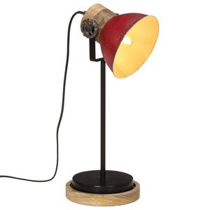 vidaXL Lampă de birou 25 W, roșu uzat, 17x17x50 cm, E27 imagine