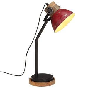 vidaXL Lampă de birou 25 W, roșu uzat, 18x18x60 cm, E27 imagine