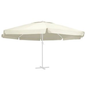 vidaXL Pânză de schimb umbrelă de soare de grădină nisipiu 600 cm imagine