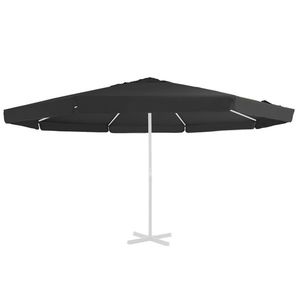 vidaXL Pânză de schimb umbrelă de soare de exterior negru 500 cm imagine