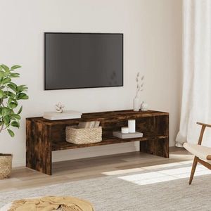 vidaXL Dulap TV, stejar fumuriu, 120x40x40 cm, lemn prelucrat imagine