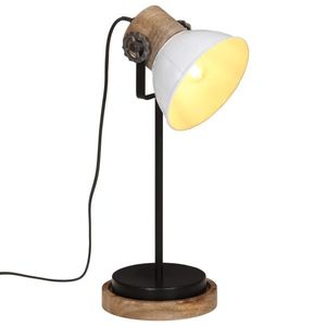 vidaXL Lampă de birou 25 W, alb, 17x17x50 cm, E27 imagine