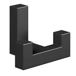 Agatatoare cuier dubla Tetris, finisaj negru, 40x52x40 mm imagine