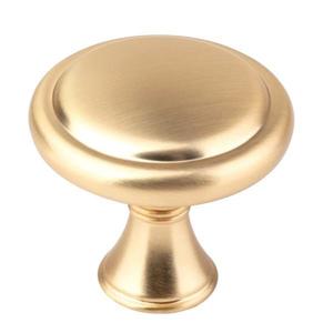 Buton pentru mobila Artesi, finisaj auriu periat, D: 32 mm imagine